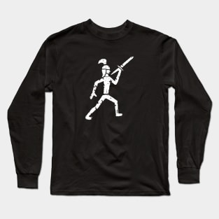 Middle Age Drawing Of A Swordman Long Sleeve T-Shirt